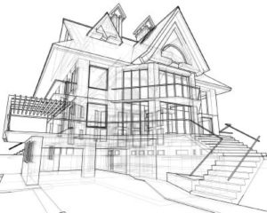 Architecture interior design drawings