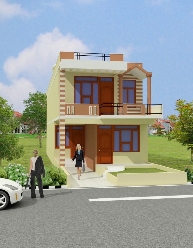 Floor House Plans In India A Narrow Land