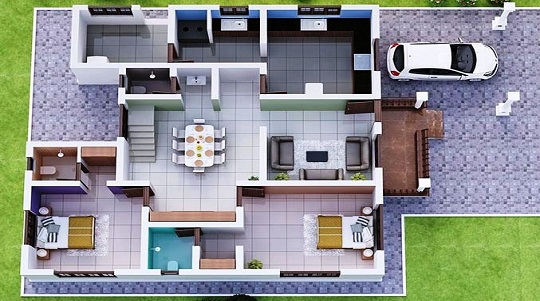 How To Imagine A 25x60 And x50 House Plan In India Floor Plan India