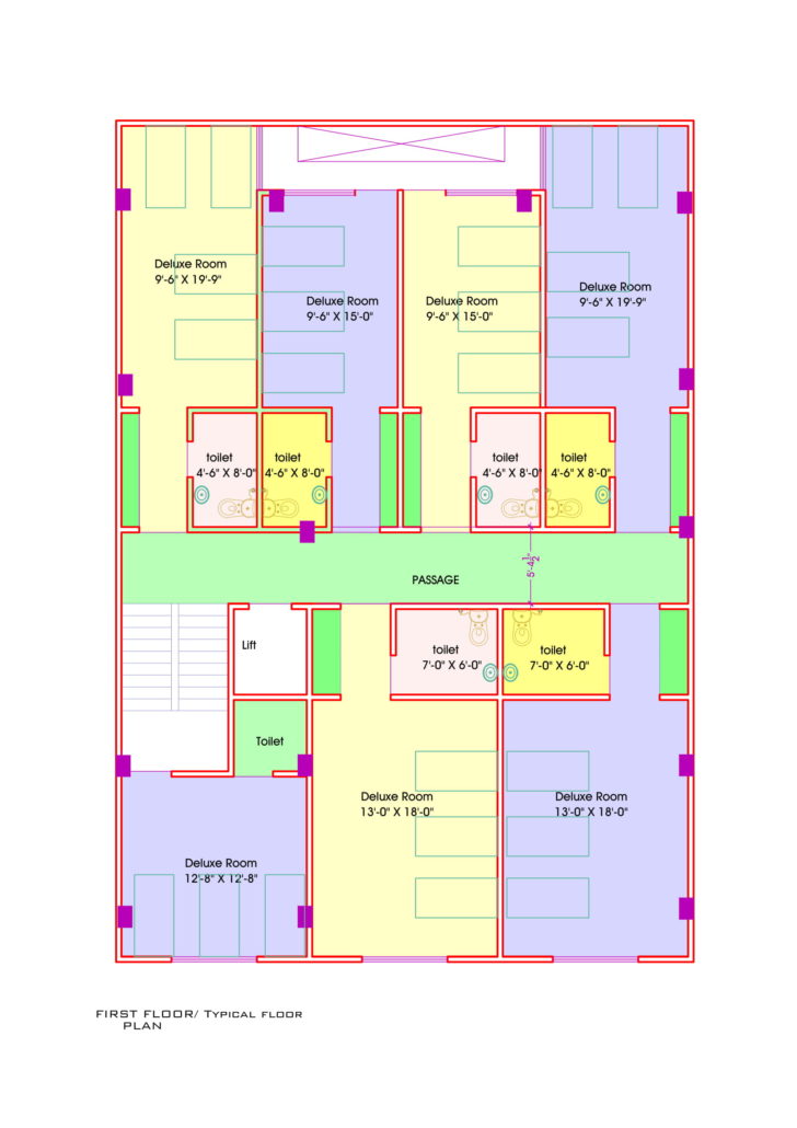 Floor House Plans In India A Narrow Land