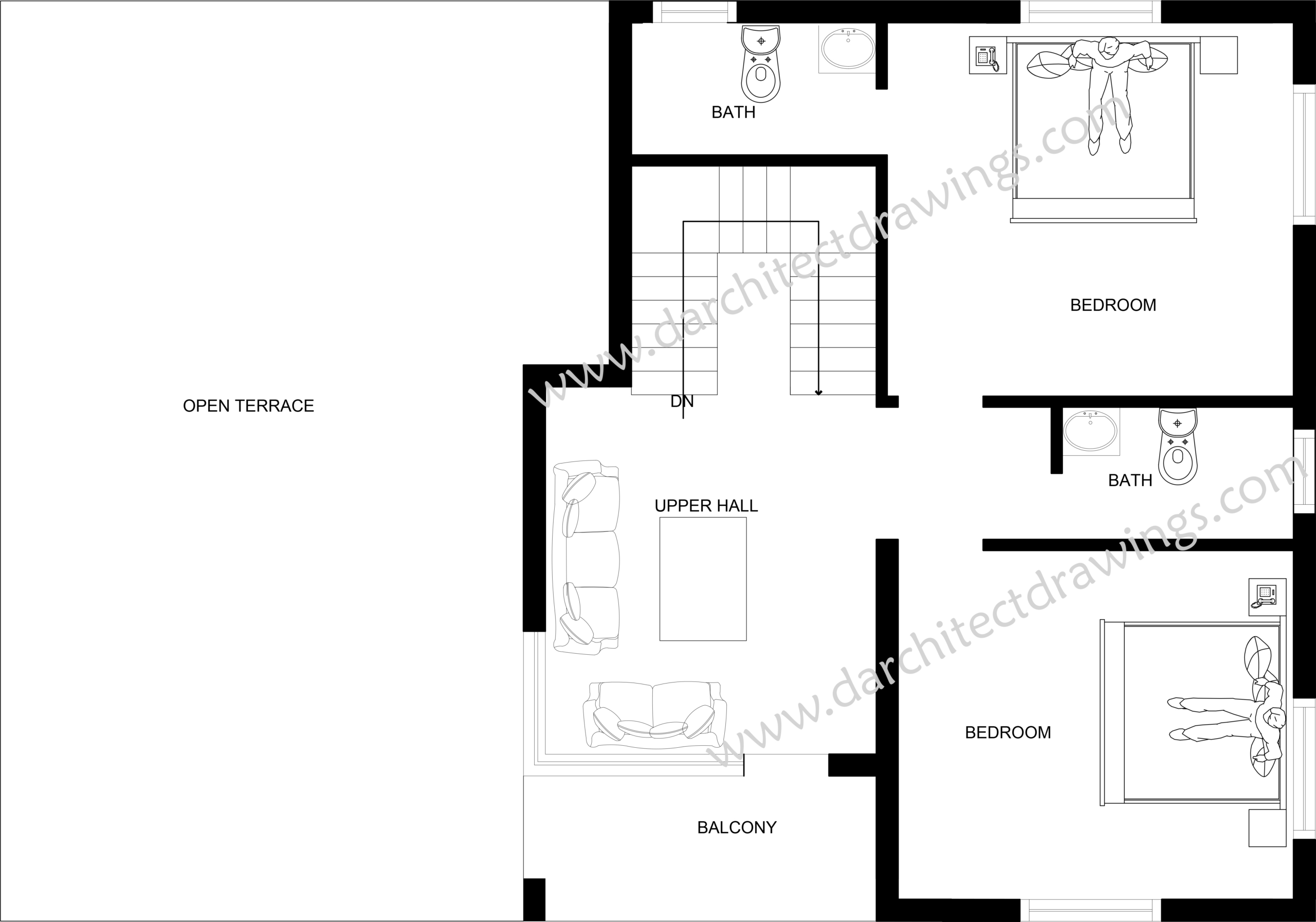 40 50 Duplex House Plans With Front